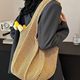 2025 New Korean Dongdaemun Knitted Bag Cut Out Bag Simple Shoulder Bag Bow Element Knitted Bag