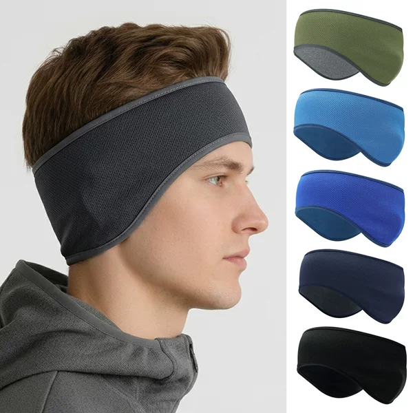 Shuntaixin Ear Protection Headband, Double-Sided, for Winter Running, Cycling, Skiing, Helmet Liner, Outdoor Cold-Proof Forehead Protector, Sports Headband