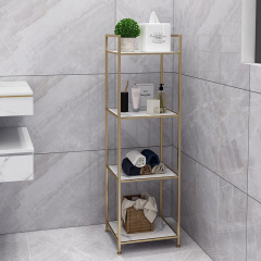 444Z wholesale bathroom gap storage rack bathroom bedroom simple living room bookshelf corner storage storage shelf