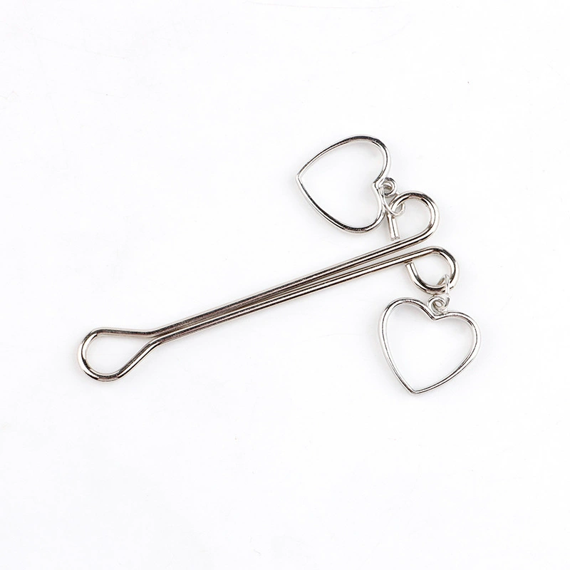 Клиторийное сердце клип, металлическая pinching Mimi клип, 5 цветовых вариантов, единичный (покупайте 2 для пары)