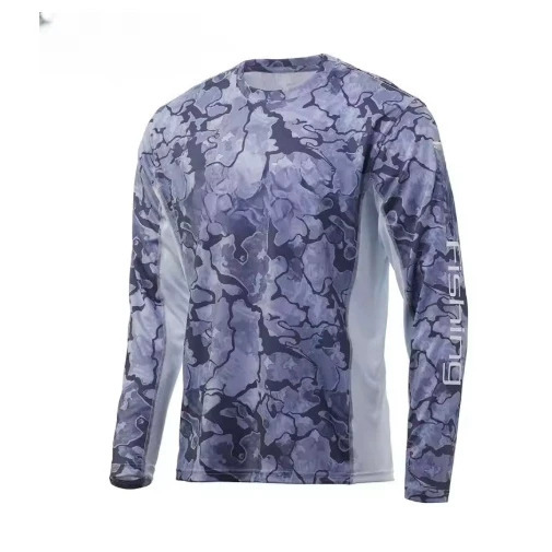 Autumn Blue Fishing Shirt Outdoor Men's and Women's 3D T-Shirt Round Neck Top Running Protective T-Shirt Autumn Blue Fishing Shirt Outdoor Men's and Women's 3D T-Shirt Round Neck Top Running Protective T-Shirt