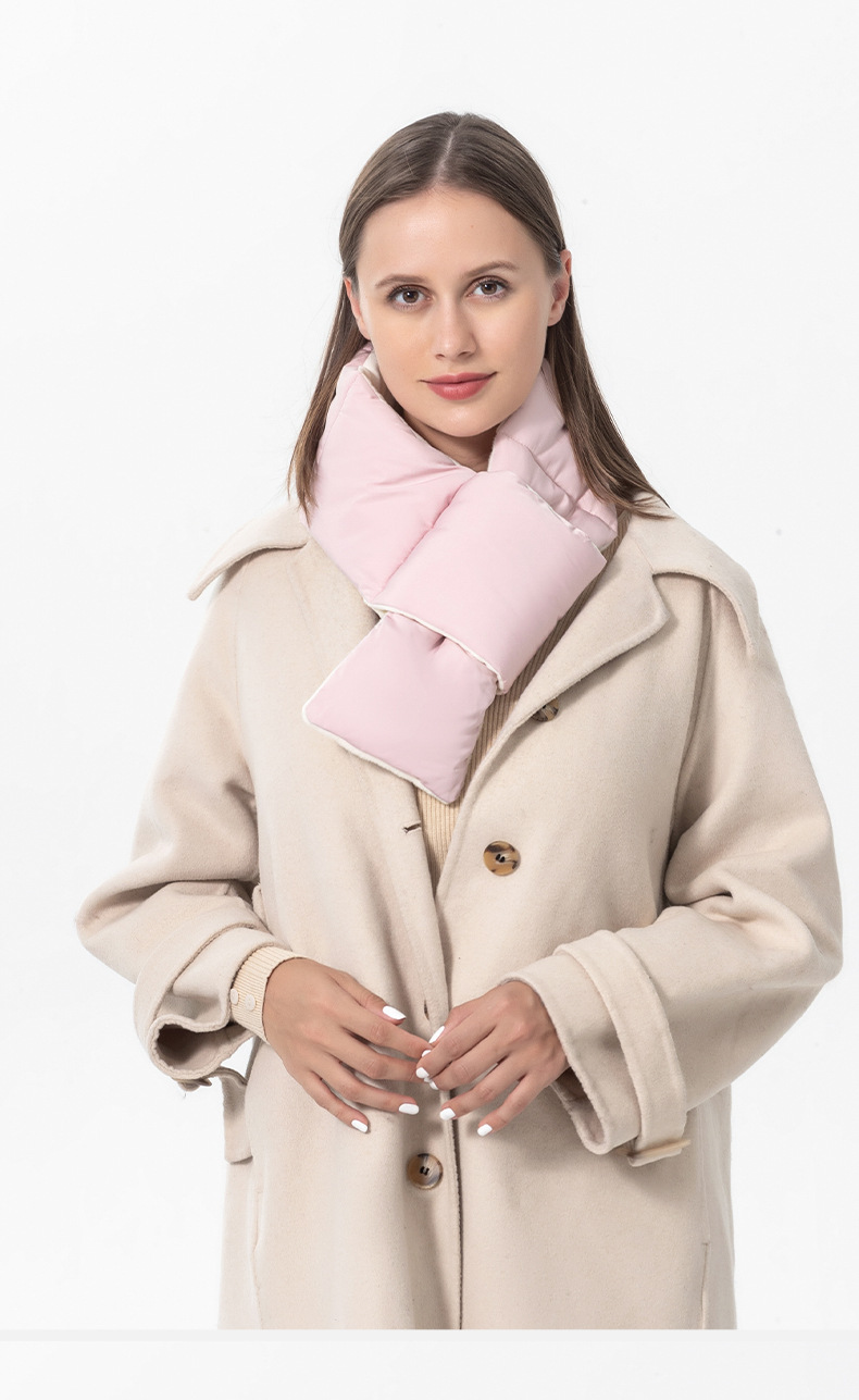 Femmes Style Simple Couleur Unie Polyester Couture Écharpes D'hiver display picture 1