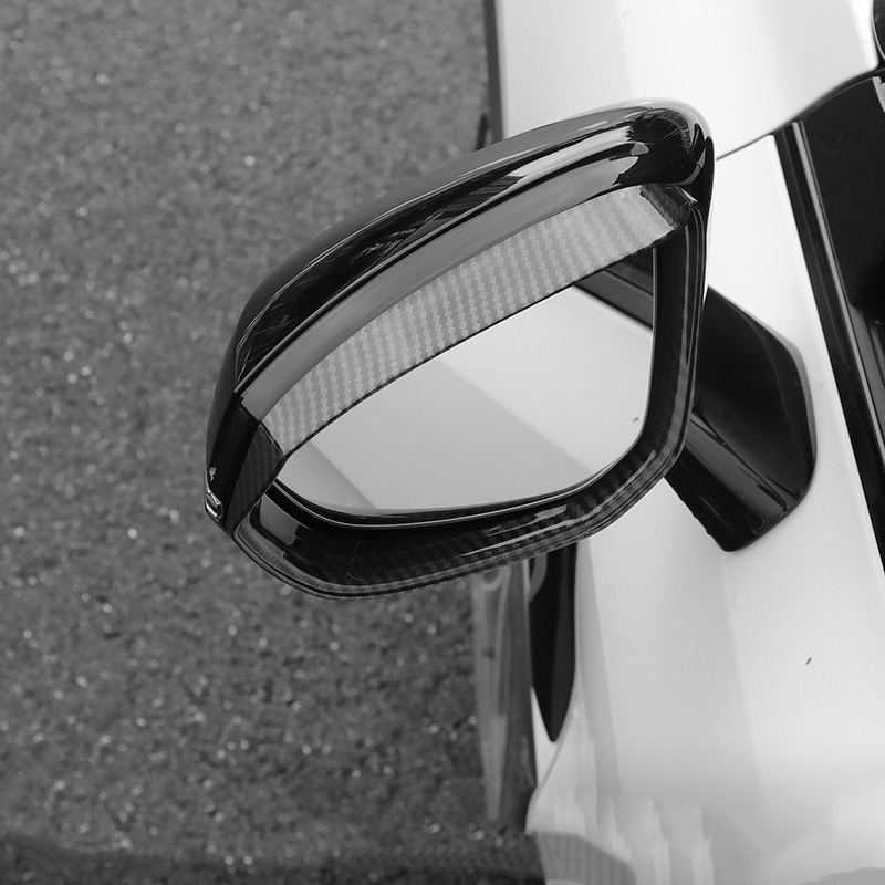Lynk & Co Rearview Mirror Visor Rain Eyebrow For Lynk&Co 01 02 03/03+ 05 06 (Rearview mirror rainproof sticker) - lk01-global-lk05-full-coverage-mirror-eyebrow-2pcs-carbon-fiber-pattern