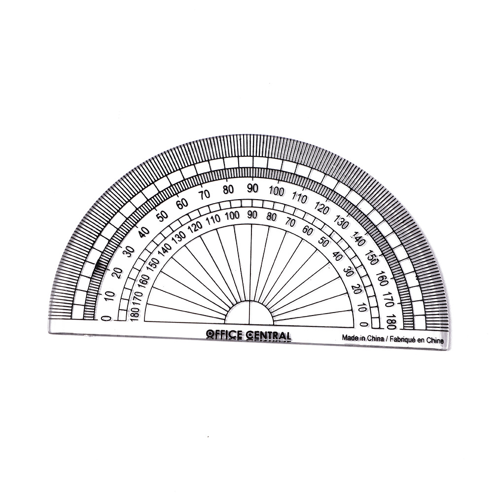 Prottacyor Double angle semicircular protractor | Wholesale Plus