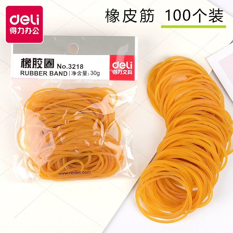 Rubber hair rope, leather rubber rings for office, 30 gram