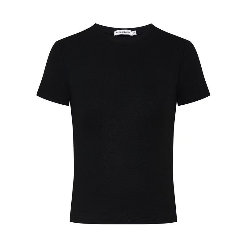 [여성 슬림 반팔] 블랙