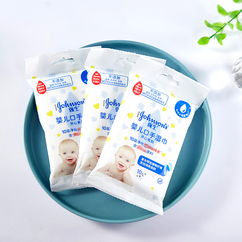 Johnson's Baby Əl və Ağız Silmə Salfetləri, 10 ədəd