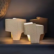 水泥创意北欧简约台灯ins设计师卧室床头灯装饰艺术喷涂台灯定制