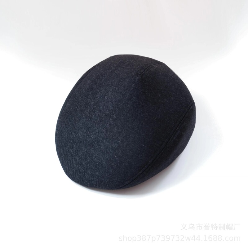 秋冬季中老年毛呢前进帽护耳保暖呢料老头帽老人帽爸爸爷爷鸭舌帽|undefined
