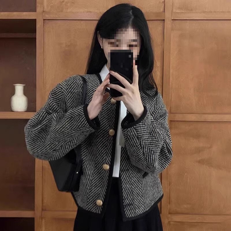 感超好看冷淡系短外套女士春秋小个子香风早秋季2025新款|undefined