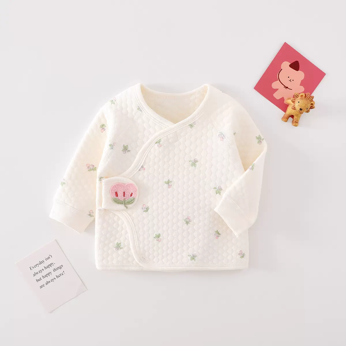 新生婴儿儿衣服初生和尚服纯棉上衣宝宝保暖冬春秋衣新生儿半背衣