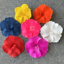 扶桑花高心扶桑花头花女甜美海边沙滩度假扶桑花花朵发夹边夹扶桑