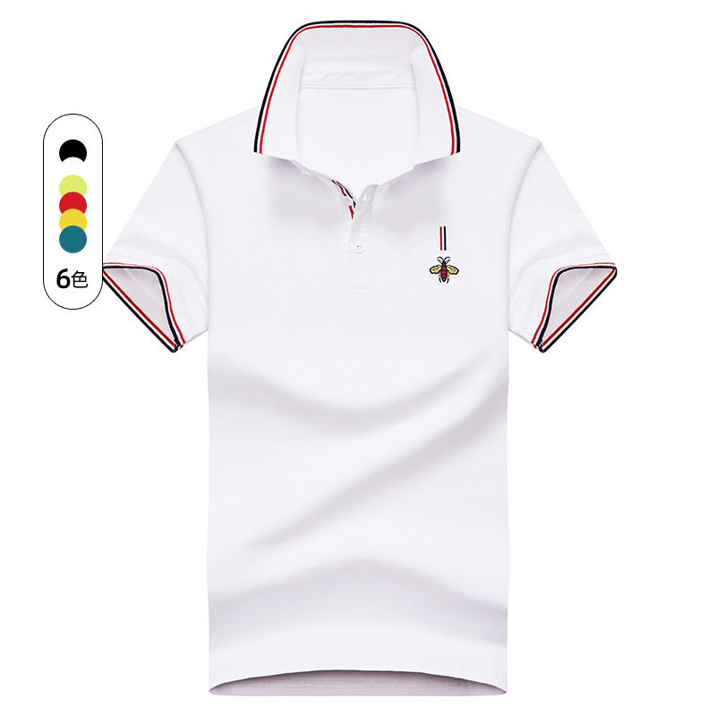 Men's Polo Shirt Light Business T-Shirt Men's Summer New Short-Sleeved Tops Men's Golf Casual Lapel T-Shirt Men's