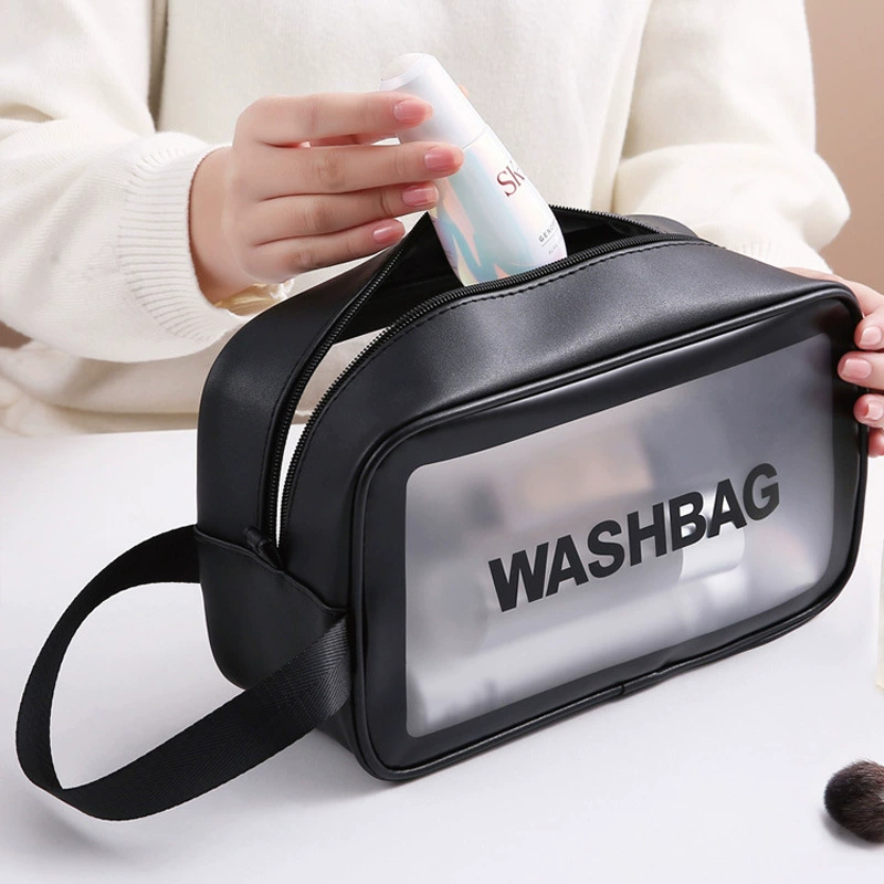 Big waterproof storage bag PVC, organizer bag, capacious cosmetic bag, travel bag, storage system