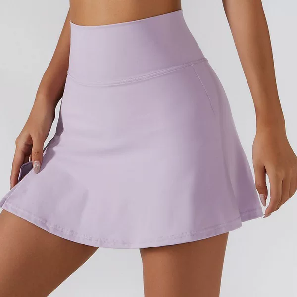 Spring and Summer 2024 New Slim Yoga Skirt Breathable Mini Skirt Running Fitness Tennis Anti-running Skirt