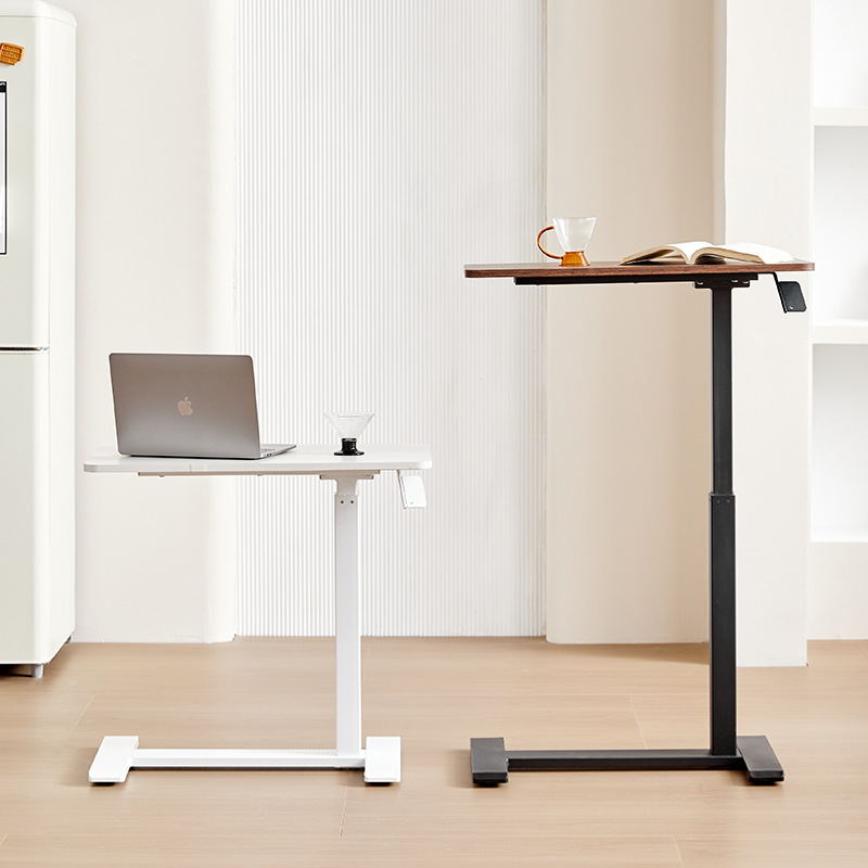 Adjustable Height Office Computer Desk, Home Office Simple Desk, Small Apartment Student Writing Desk, Movable Sofa Side Table