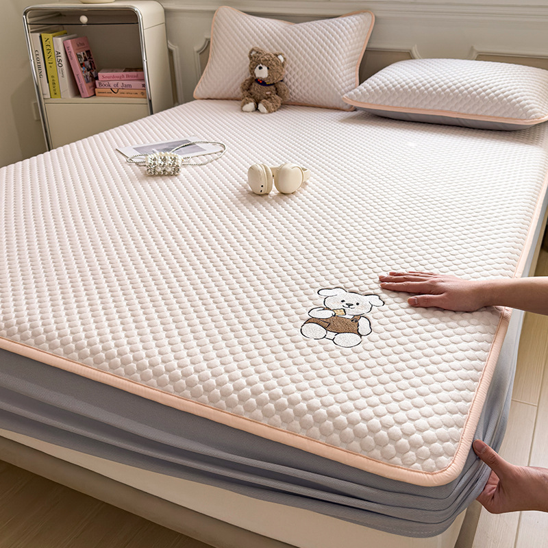 Verano frío madre-infanto esterilla de hielo casera frijoles de aire acondicionado una sola alfombra suave esterilla de verano set de tres piezas
