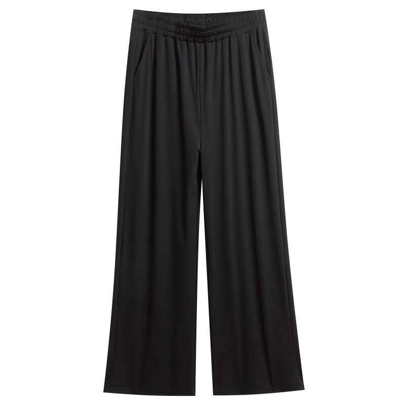 2024 spring and summer ice silk wide leg pants plus size women's chubby girl women's pants slim ice silk pants high waist wide leg pants 200kg 2024 spring and summer ice silk wide leg pants plus size women's chubby girl women's pants slim ice silk pants high waist wide leg pants 200kg
