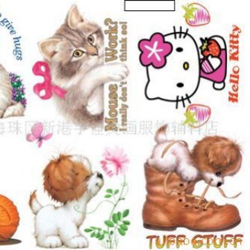 柯式烫画 热转印烫画 卡通图烫画 来图做烫画