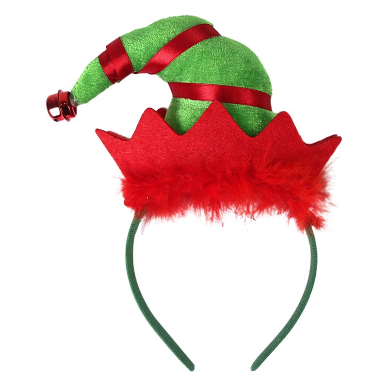 Amazon Navidad Decoración Diadema Sombrero de elfo Tombro Niños Suministros de fiesta para adultos Santa Claus Piernas Diadema image 1