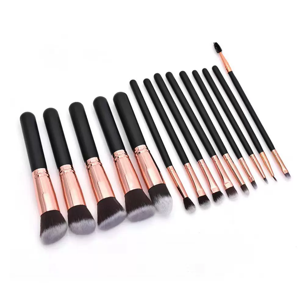 化妆刷批发亚马逊爆款amazon14支化妆刷套装5大9小彩妆刷工具