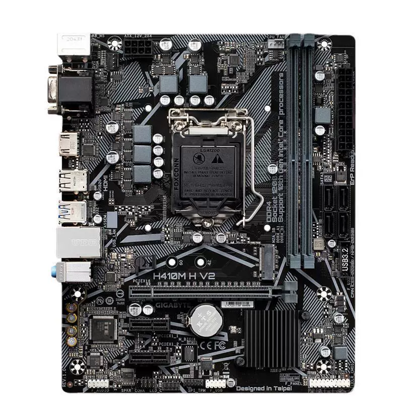 Совместимо с Intel Gigabyte H410M H V2 для поддержки 10-го поколения процессоров, сокет LGA1200
