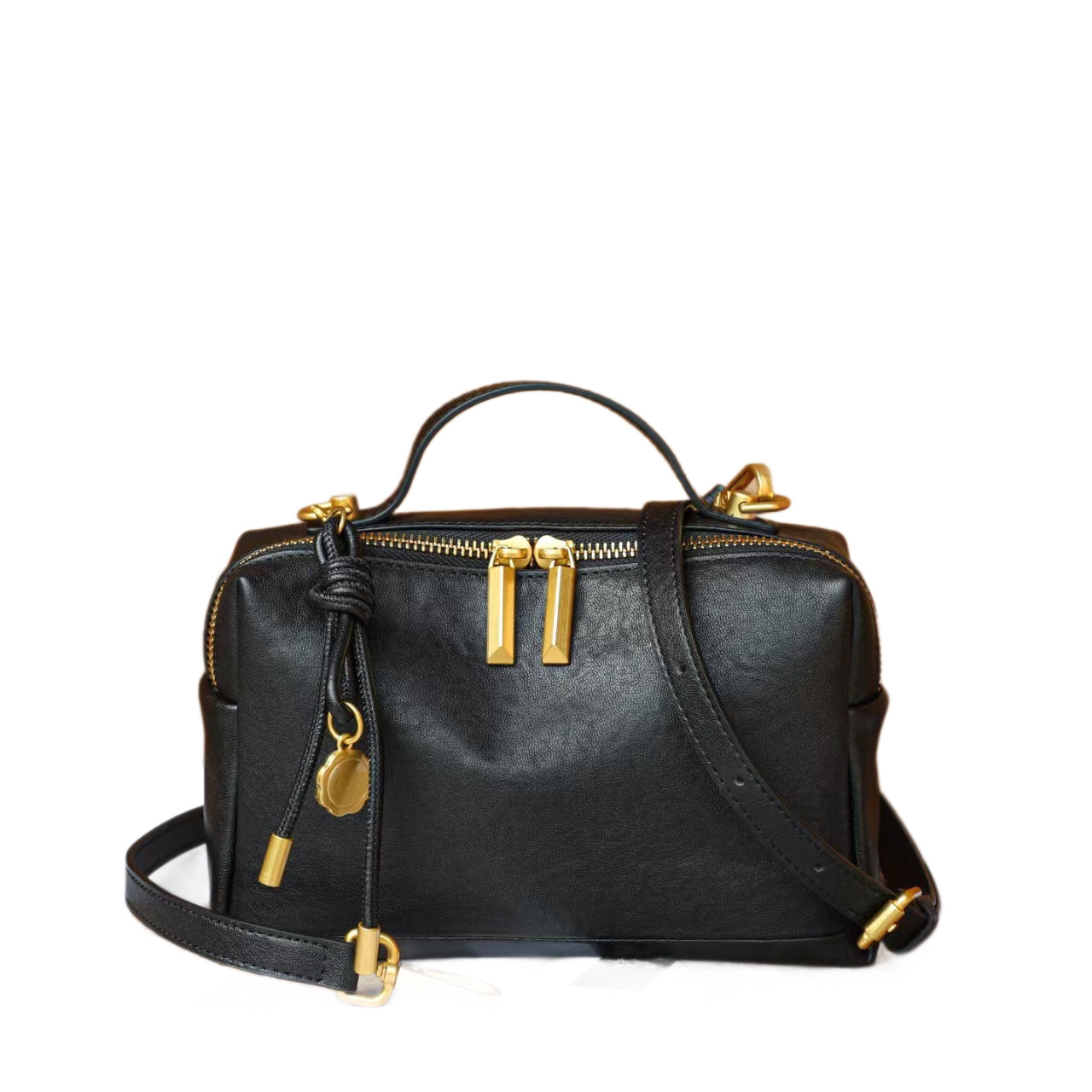 Genuine Leather Vintage Small Square Bag For Women 2026 New Vegetable Tanned Cowhide Crossbody Bag Versatile Handbag Shoulder Bag Luxury Style - Thumbnail 5