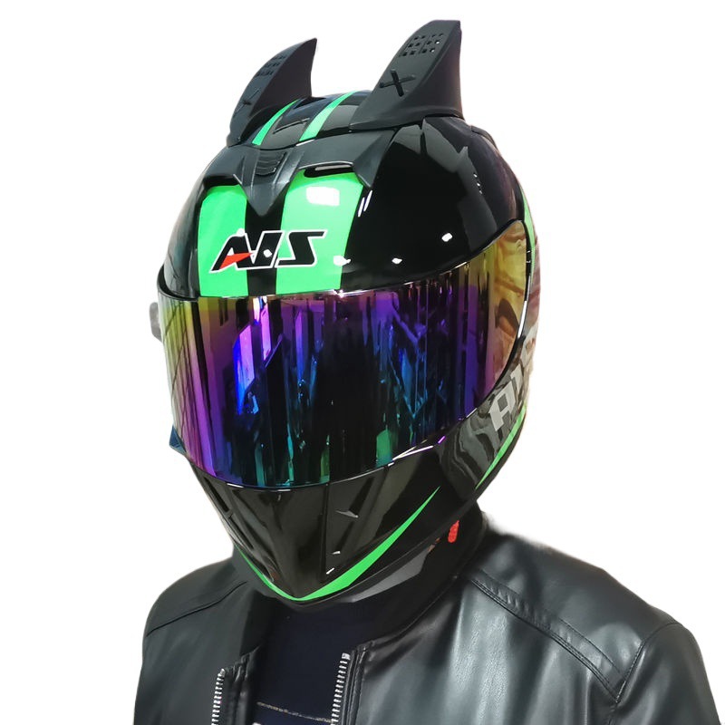 AIS Motorcycle Helmet Full Face Dual Lens Four Seasons Personality