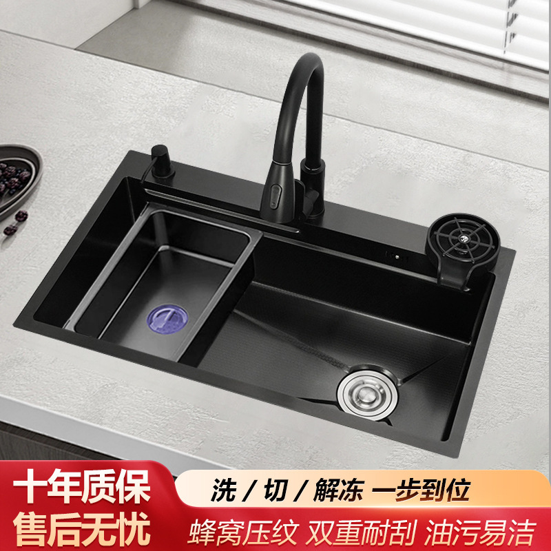 Trendy Style Large Single Sink Kitchen Sink Stainless Steel Dishwashing Sink Undermount Sink Factory Direct Delivery Trendy Style Large Single Sink Kitchen Sink Stainless Steel Dishwashing Sink Undermount Sink Factory Direct Delivery