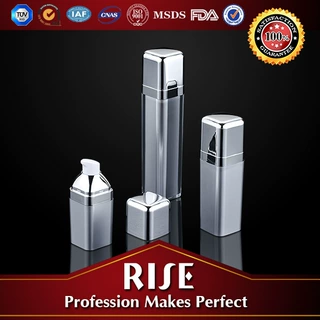 工厂定制化妆品包材 15/30/50ML 四方真空瓶