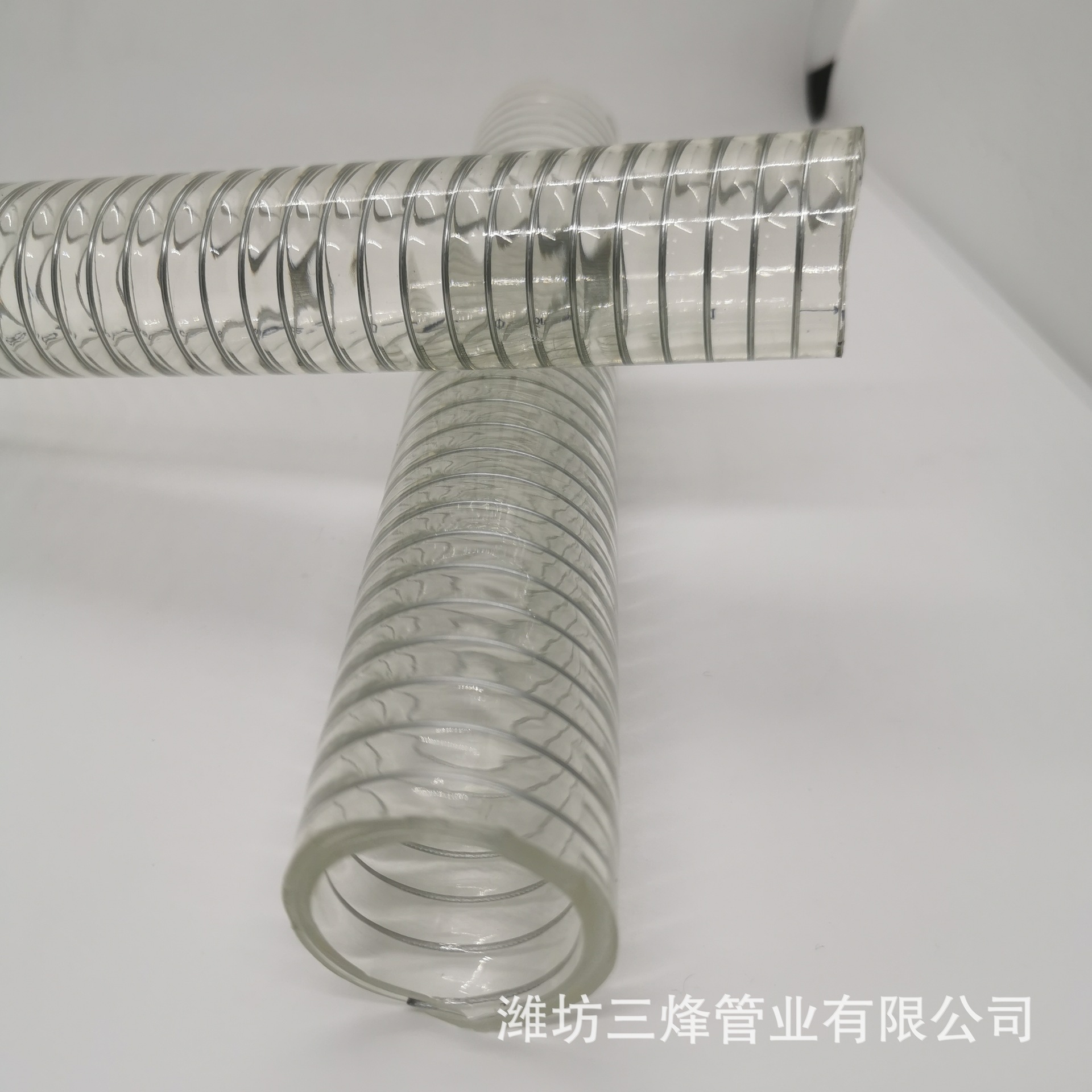 PVC steel wire hose, high temperature resistant thickened plastic pipe, steel wire hose, transparent