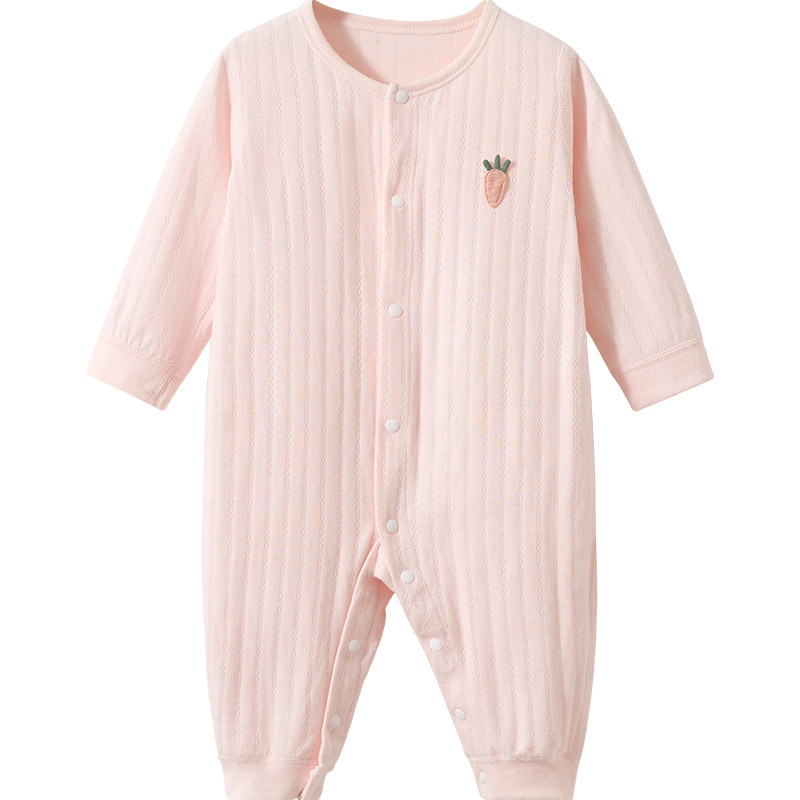 Primavera, otoño, verano, ropa de otoño delgada de algodón recién nacido para niños y niñas, ropa de bebé image 5