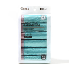 wenbo/ Wenbo Thick-Handle Trash Bags 60-Pack Home Use Drawstring Disposable Trash Bags Wholesale