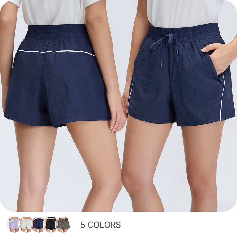 Summer Thin Quick-Drying Sports Shorts for Women, Loose and Breathable, Suitable for Outdoor Wear, Fitness Training, Running, and Casual Wear D26045