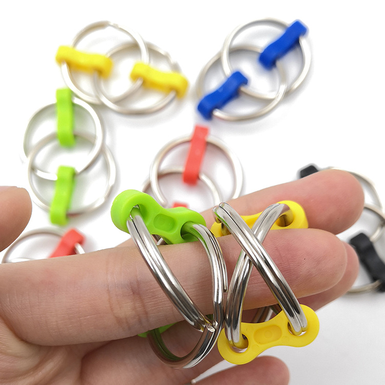 Fingertip Key Chain Unzip Key Chain Fidget Chain Key Ring Bicycle Chain display picture 3