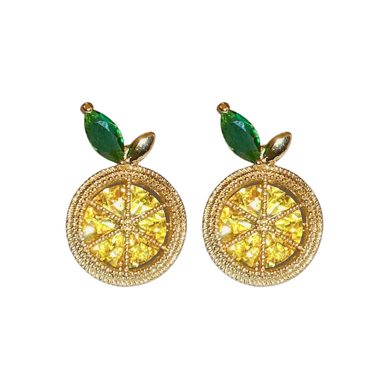 1 Pair Cute Sweet Lemon Alloy Ear Studs display picture 6