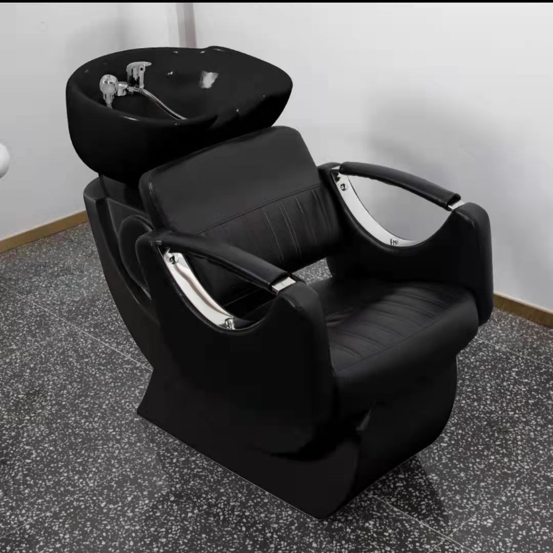 Transfronterizos asiento cama de lavado de cabello salón de cabello de lavado de cabello con reposabrazos fábrica de silla de lavado de cabello mayorista image 3