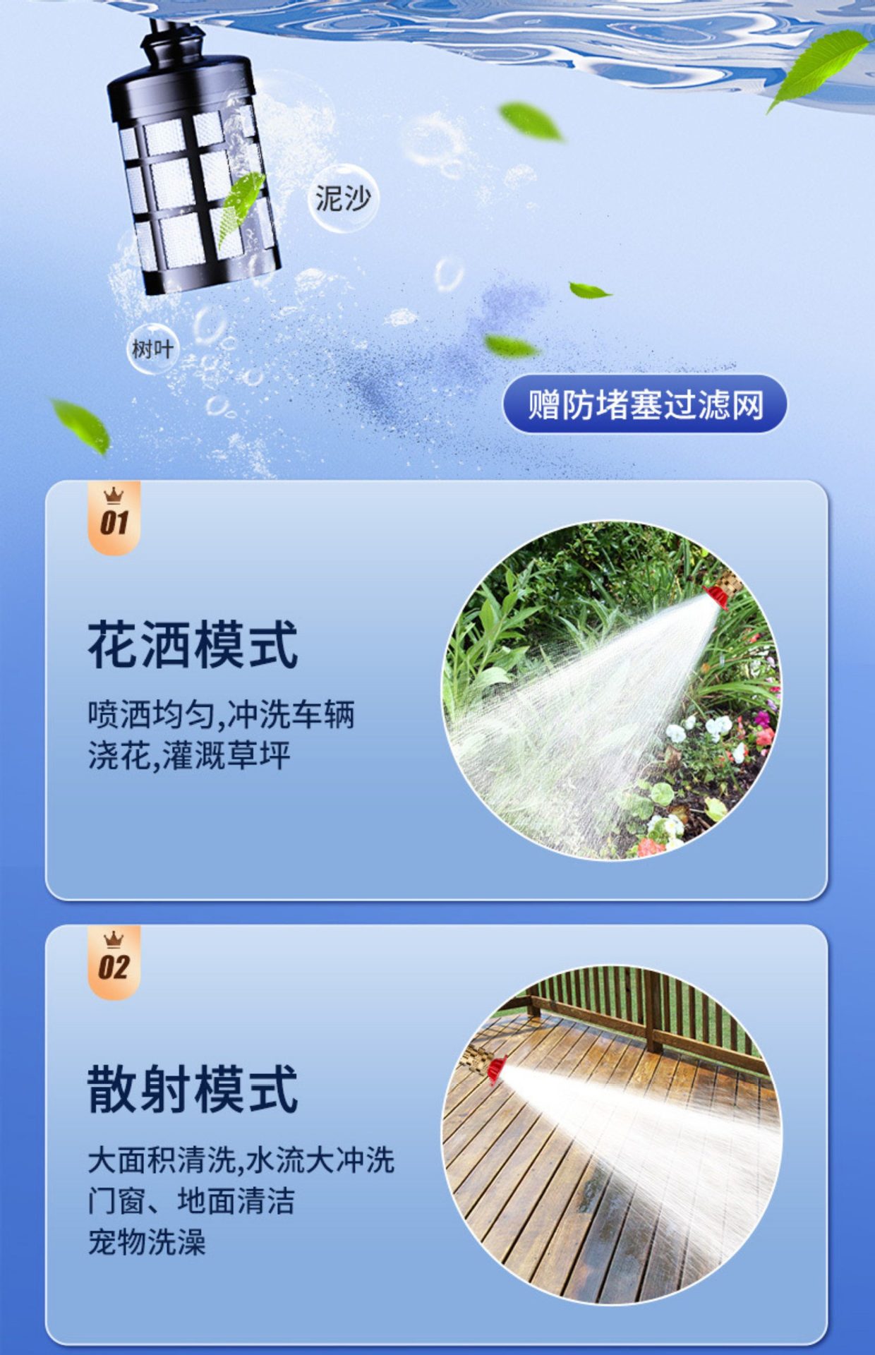 Household Car Wash Gun, High-Pressure Electric Car Wash Machine, Flower Watering Gun, Car Washer, Booster Lithium Battery, Wireless Car Washer, Wholesale