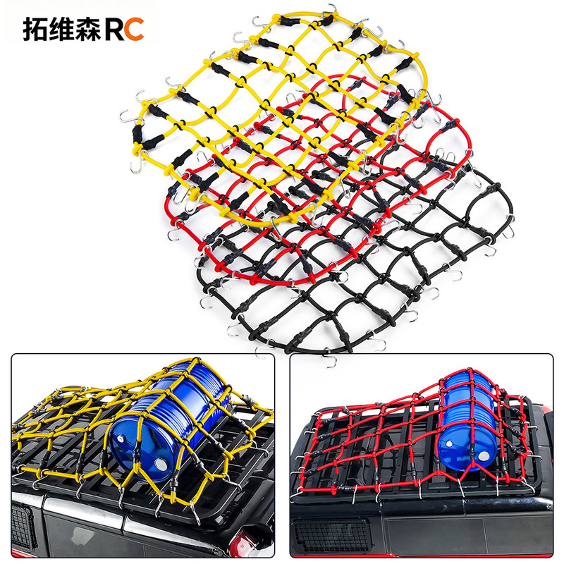 1/10 1/12 Simulation Climbing Car Roof Rack Luggage Net for Mangniu D90 SCX10 TRX4 90046 KM2 1/10 1/12 Simulation Climbing Car Roof Rack Luggage Net for Mangniu D90 SCX10 TRX4 90046 KM2