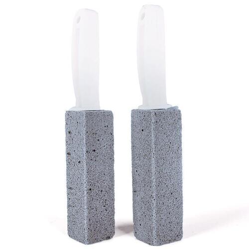 Toilet and bathroom cleaning natural pumice stone, toilet brush, barbecue cleaning brick