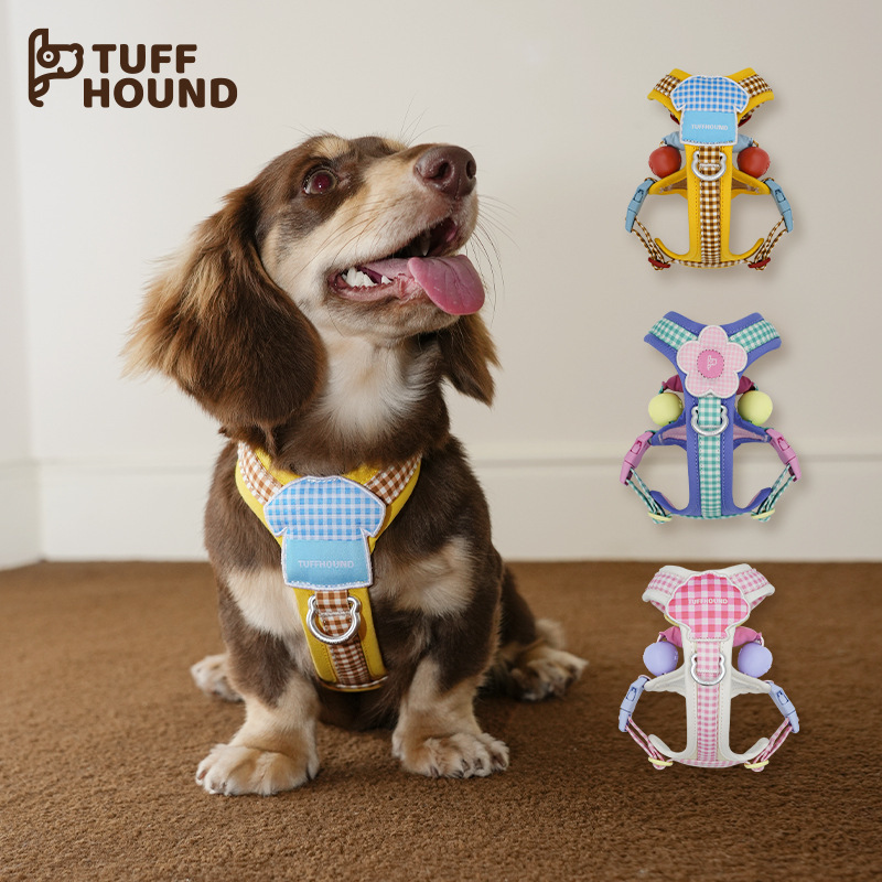 Tuffhound Dog Leash for Small and Medium-Sized Dogs Explosion-Proof Chest Harness Corgi Vest Style Dog Walking Leash