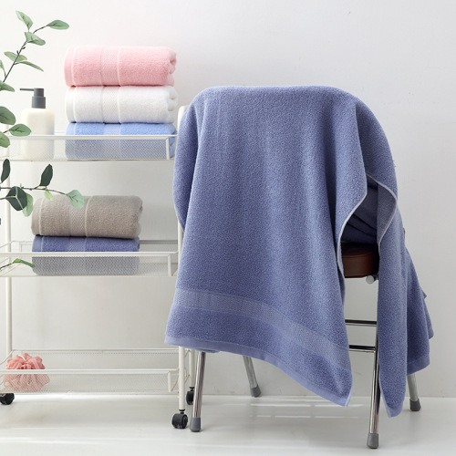 Cotton bath towel large adult thickened hotel absorbent bath towel plain foreign trade broken bath towel custom logo