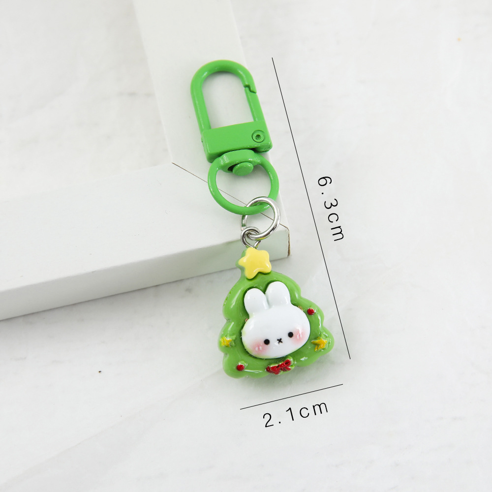 크리스마스 토끼 키링/크리스마스 트리 토끼