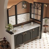 Французский ретро ванный шкаф керамический интегрированный умывальный шкаф шкаф для мытья бассейн бассейн бассейн 2025 Новая модель