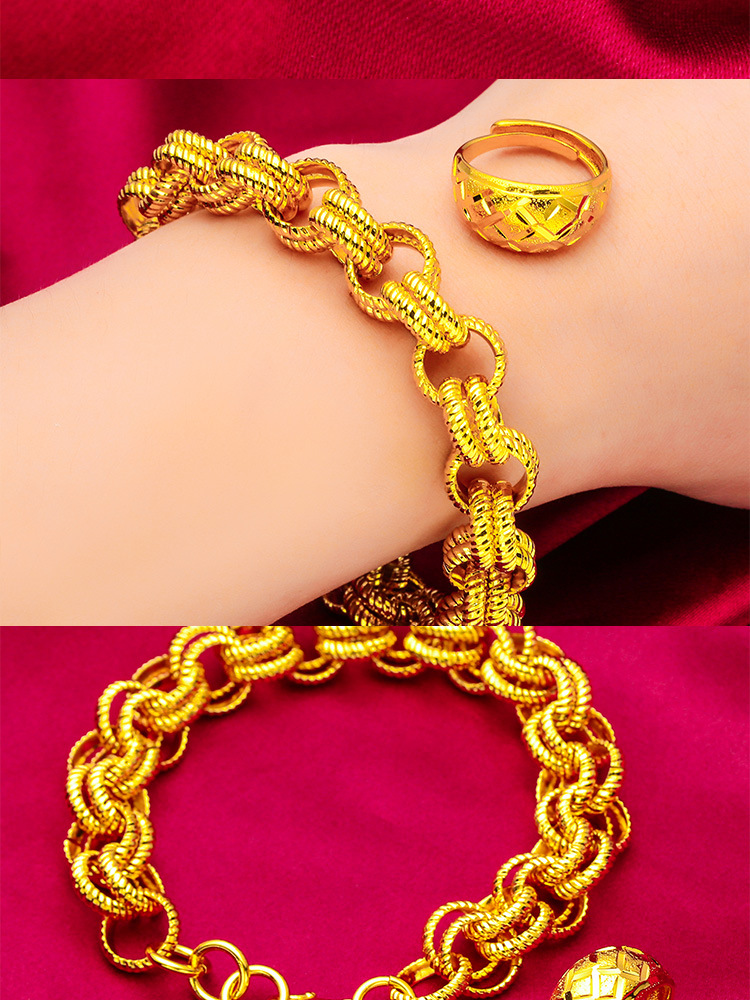 Bijoux unisexes Mode bague en or diamant bracelet d'amour bijoux bracelet de costume d'amour bague_voghion.com