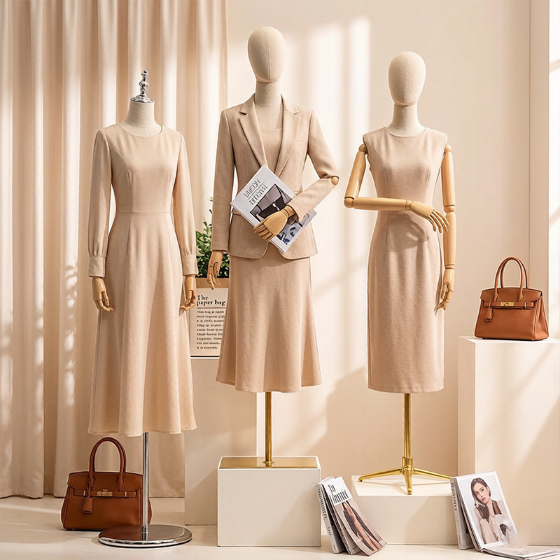 Women's Clothing Store Model Clothing Store Props Window Half-length Leader Table Display Rack Full Body Wedding Rack