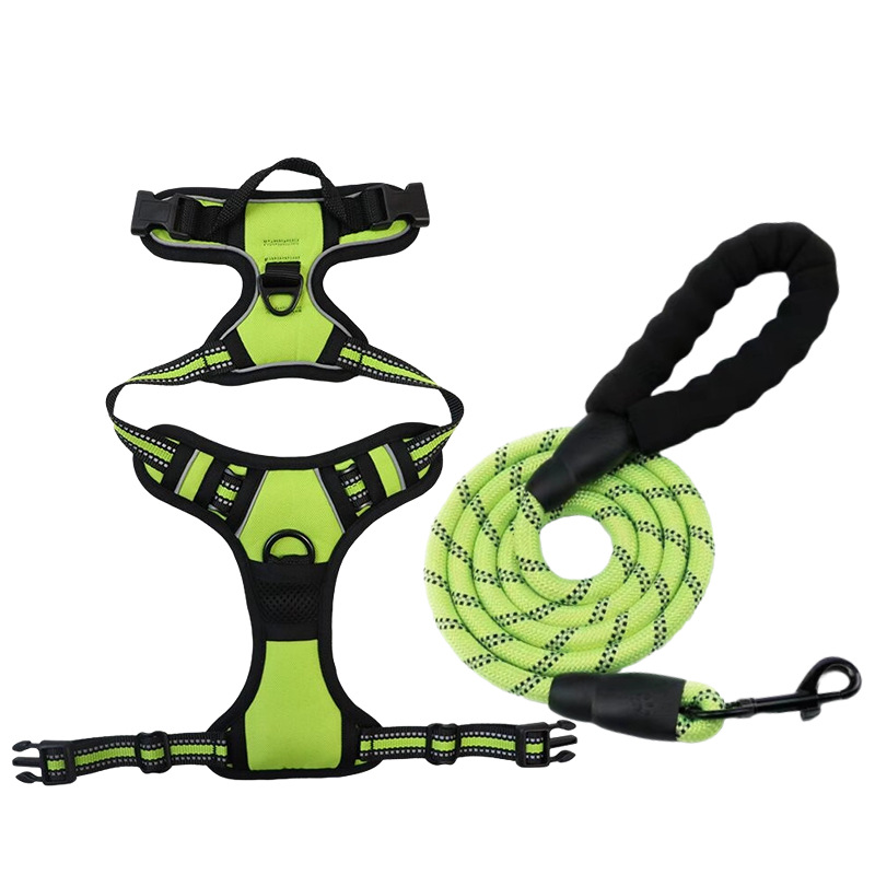 Fluorescent green [strap + traction rope] set