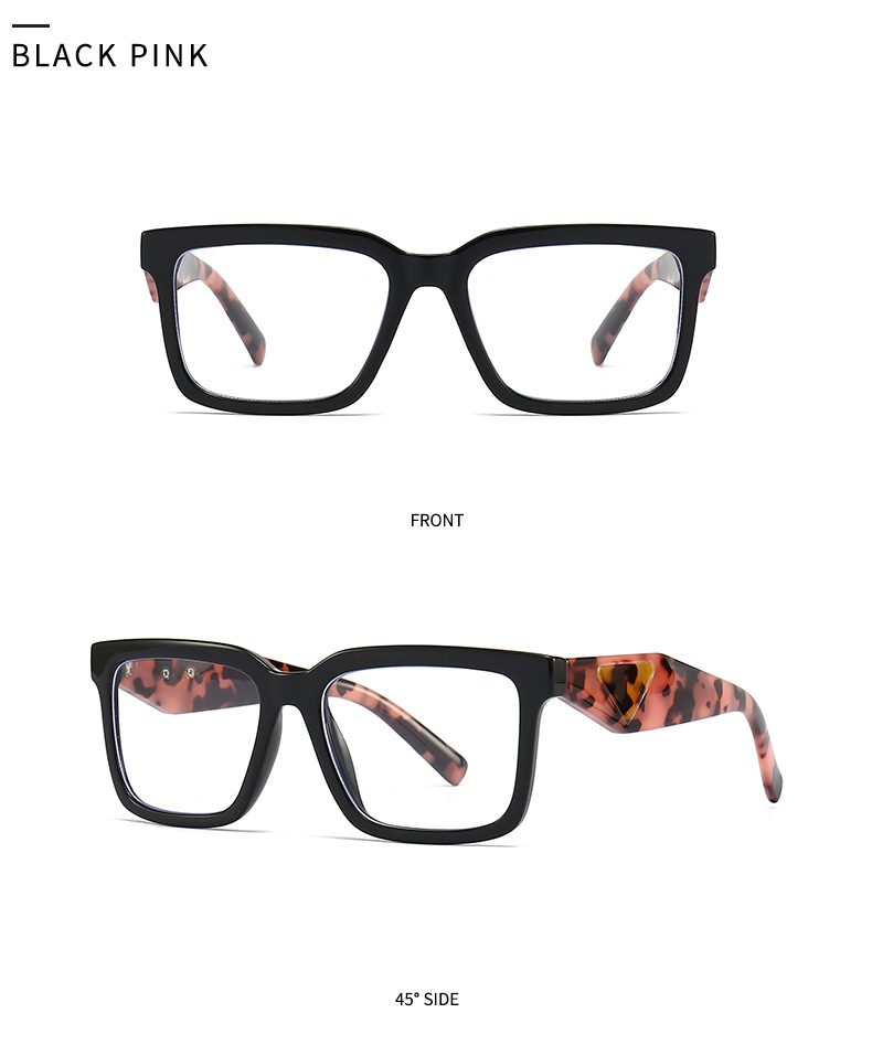 Commerce extérieur transfrontalier européen et américain, vente chaude de lunettes de soleil, mode coréenne, style de rue, rétro, carré, grand cadre, lunettes plates 27 1_voghion.com