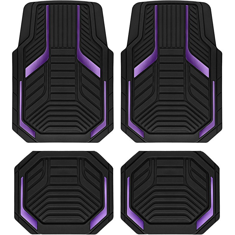 Temu Cross-Border Shipping of American-Style Universal Car Floor Mats That Are Stain-Resistant, Wear-Resistant, and Easy to Care For, Four-Piece Set in Stock
