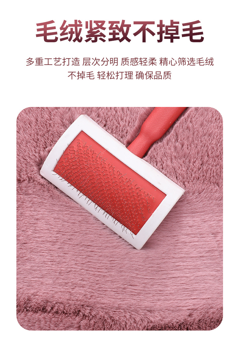 Cross-border 2026 new winter rabbit fur plush seat cushion with lumbar support, thickened car seat pad, car interior seat cushion, non-slip